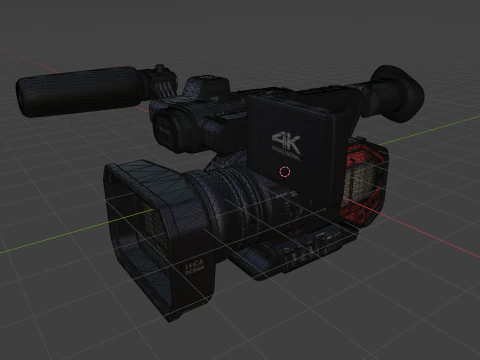Panasonic AG-DVX200 4K Handheld Camcorder Electronics 3D Model