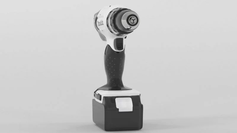 Hammer Drill 3D Модель .c4d .max .obj .3ds .fbx .stl .blend