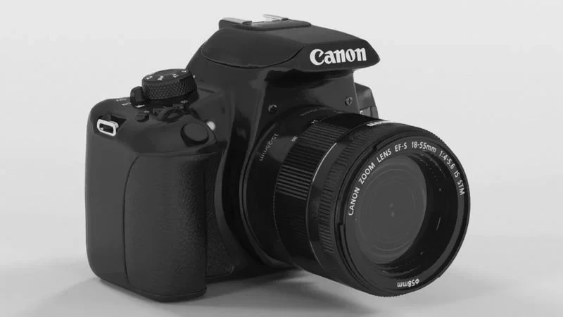 Canon EOS 850D 24 1 Digital SLR Camera 3D Model .c4d .max .obj .3ds .fbx .stl .blend 
