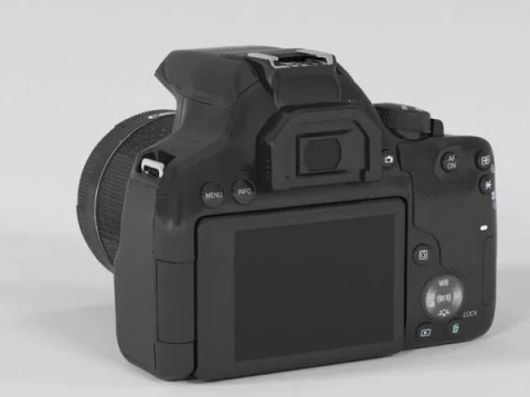 Canon EOS 850D 24 1 Digital SLR Camera 3D Model