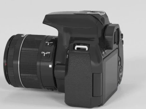 Canon EOS 850D 24 1 Digital SLR Camera 3D Model