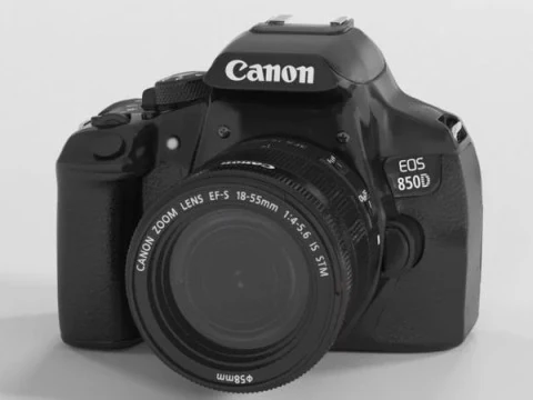 Canon EOS 850D 24 1 Digital SLR Camera 3D Model