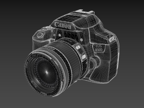 Canon EOS 850D 24 1 Digital SLR Camera 3D Modell
