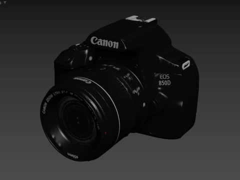 Canon EOS 850D 24 1 Digital SLR Camera 3D Model