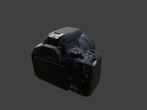 Canon EOS 850D 24 1 Digital SLR Camera 3D Modell