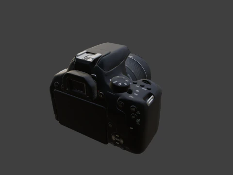 Canon EOS 850D 24 1 Digital SLR Camera 3D Model