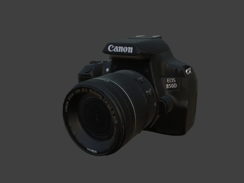 Canon EOS 850D 24 1 Digital SLR Camera 3D Model