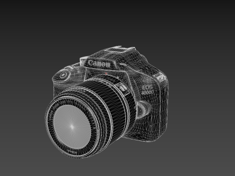 Canona EOS-a 4000D Model 3D