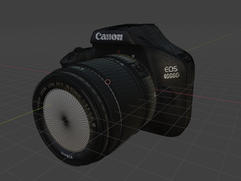 Canona EOS-a 4000D Model 3D