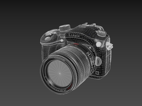 Panasonic Lumix GH4 spiegelloze digitale camera 3D Model