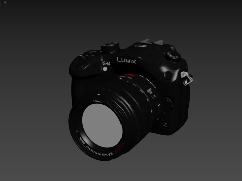 Panasonic Lumix GH4 spiegelloze digitale camera 3D Model