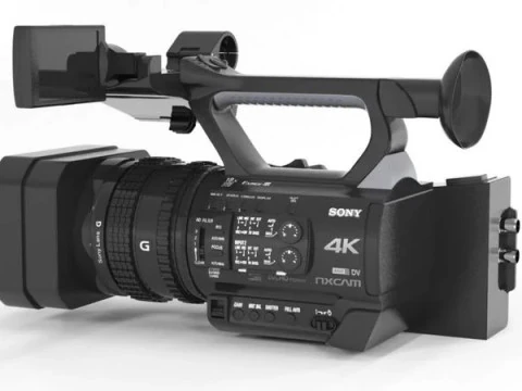 Sony HXR-NX200 HXR-NX200P 4K प्रोफेशनल PAL कैमकॉर्डर 3D मॉडल