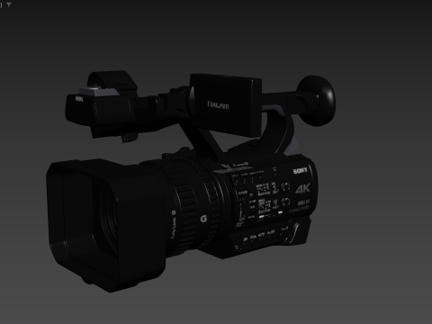 Sony HXR-NX200 HXR-NX200P 4K Professional PAL Camcorder 3D Model