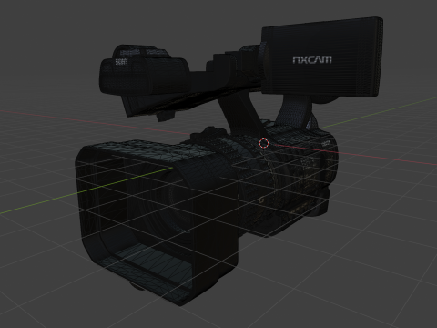 Sony HXR-NX200 HXR-NX200P 4K Professional PAL Camcorder 3D Model