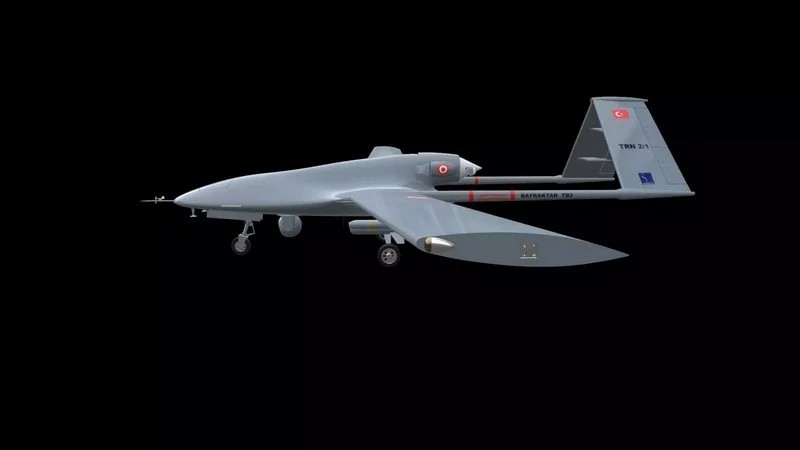 Bayraktar TB2 UAV Modello 3D .c4d .max .obj .3ds .fbx .stl .blend
