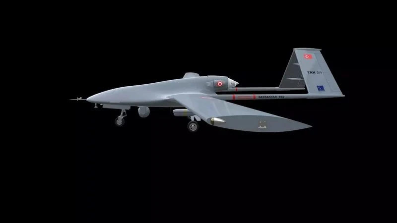 Bayraktar TB2 UAV 3D Model .c4d .max .obj .3ds .fbx .stl .blend