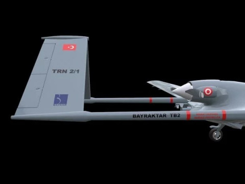 Bayraktar TB2 UAV Modello 3D