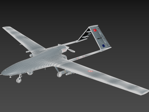 Bayraktar TB2 UAV Modello 3D
