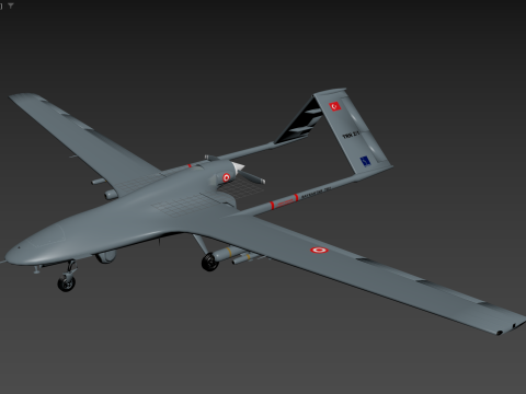 Bayraktar TB2 UAV Modello 3D