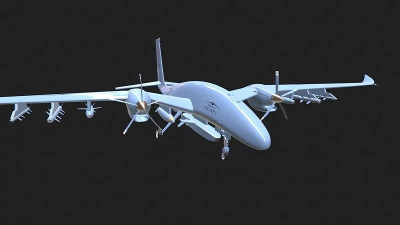 AKINCI UAV 3D Модель .c4d .max .obj .3ds .fbx .stl .blend
