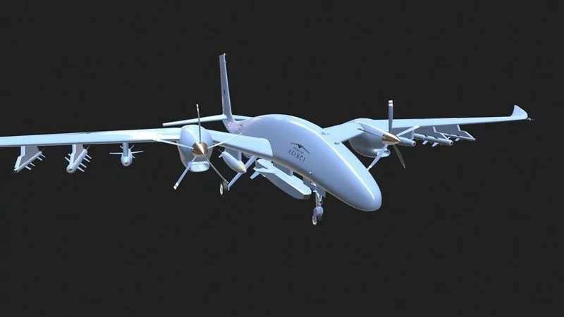 AKINCI UAV 3D Model .c4d .max .obj .3ds .fbx .stl .blend 
