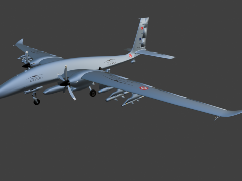 AKINCI UAV 3D Модель