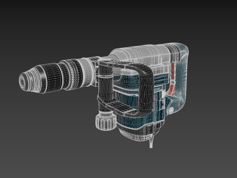 BOSCH 11321EVS Demolition Hammer 3D 模型