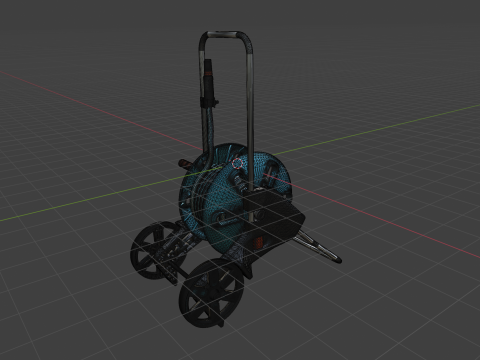GARDENA 18513-20 Hose Reel Trolley CleverRoll Model 3D