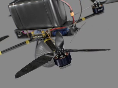 FPV Drone 7 Inches Modelo 3D