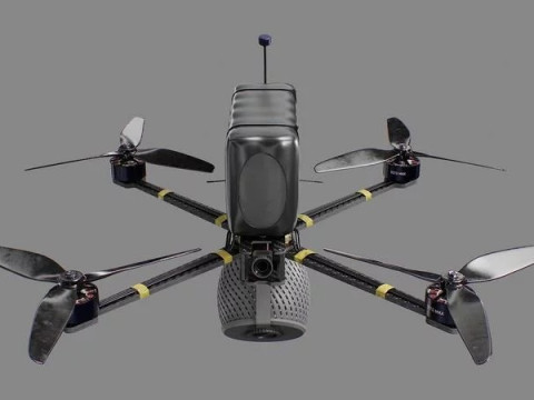 FPV Drone 7 Inches Modelo 3D