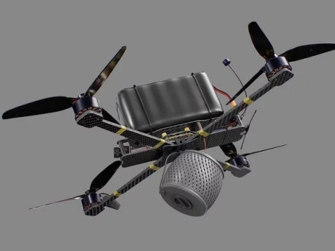 FPV Drone 7 Inches Modelo 3D