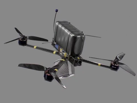 FPV Drone 7 Inches 3D Model