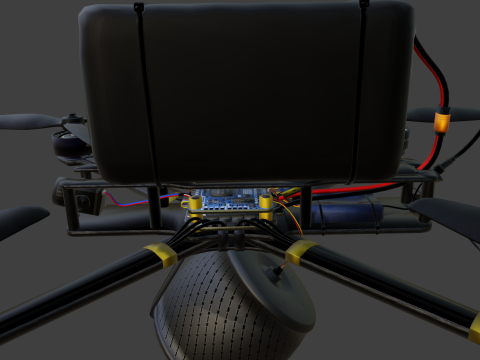 FPV Drone 7 Inches Modelo 3D