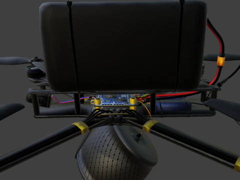 FPV Drone 7 Inches 3D Model