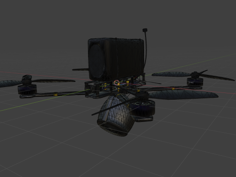 FPV Drone 7 Inches Modelo 3D