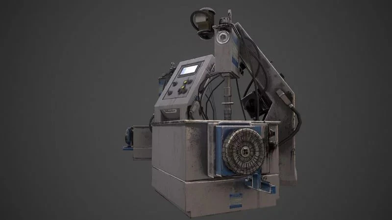 Industrial Computer 3D Model .c4d .max .obj .3ds .fbx .stl .blend 