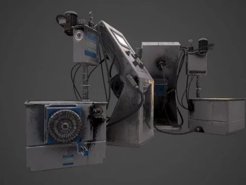 Industrial Computer 3D Model