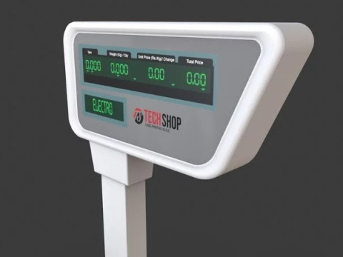 Label Printing Supermarket Weighing Scale Modelo 3D