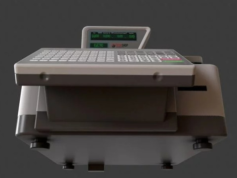 Label Printing Supermarket Weighing Scale Modelo 3D
