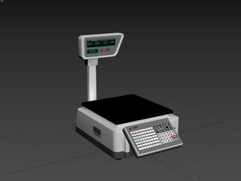 Label Printing Supermarket Weighing Scale Modelo 3D