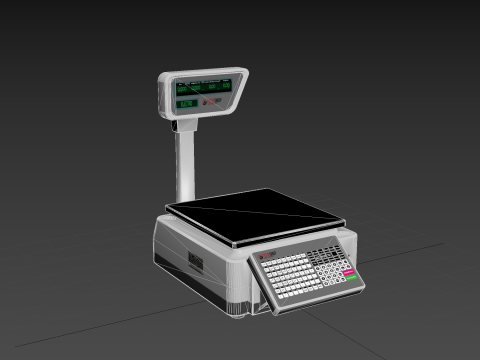 Label Printing Supermarket Weighing Scale Modelo 3D