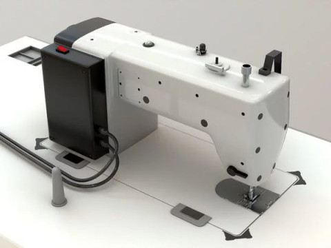 Sewing Machine Industrial 3D Model
