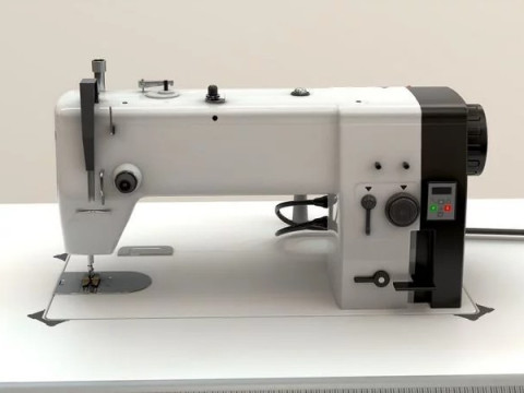 Sewing Machine Industrial 3D Model
