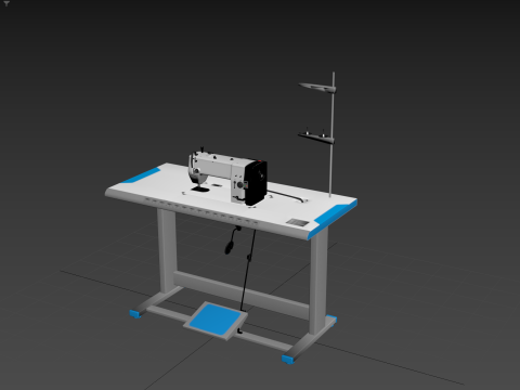 Sewing Machine Industrial 3D Model
