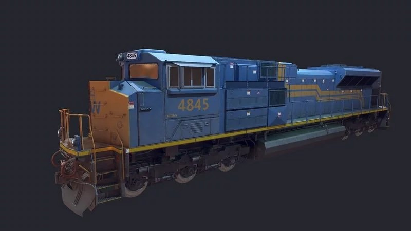 EMD-SD70ACe Locomotion Modelo 3D .c4d .max .obj .3ds .fbx .stl .blend