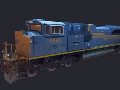 EMD-SD70ACe Locomotion 3D Model