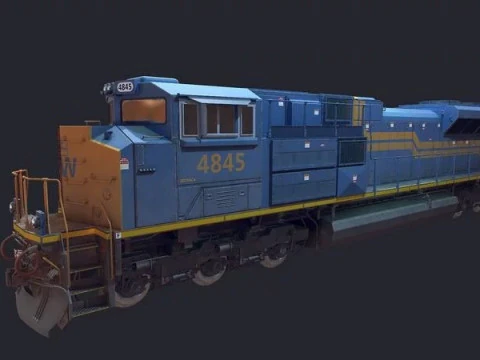 EMD-SD70ACe Locomozione Modello 3D