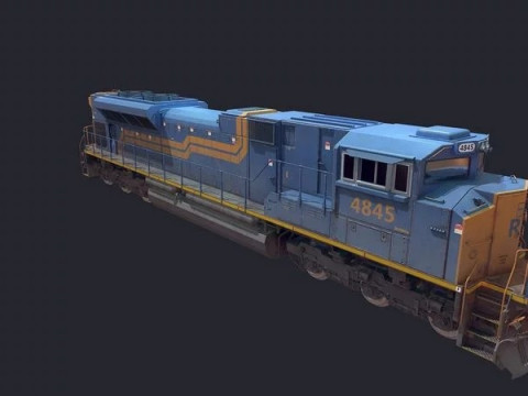 EMD-SD70ACe Locomotion Modelo 3D