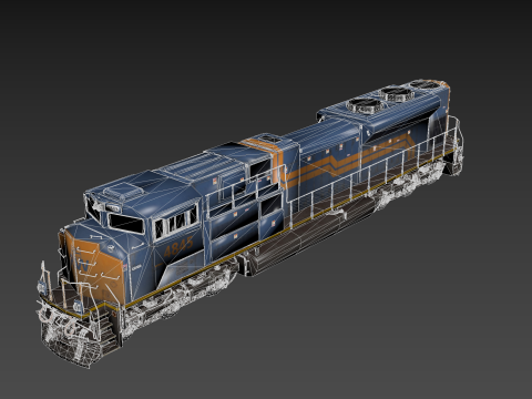 EMD-SD70ACe Locomotion Modelo 3D