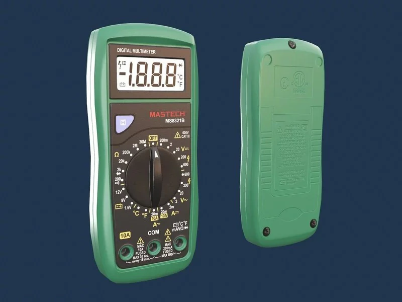 Multimeter 3D Model .c4d .max .obj .3ds .fbx .stl .blend 